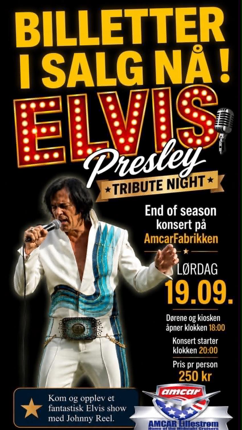 Elvis Presley Tribute Night, 19. september 2026