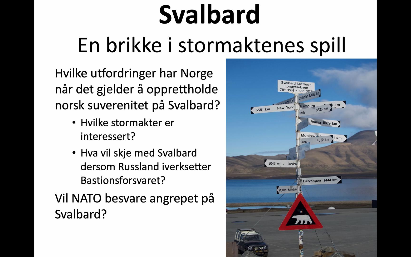 Medlemsmøte 8.oktober. Foredrag: Svalbard