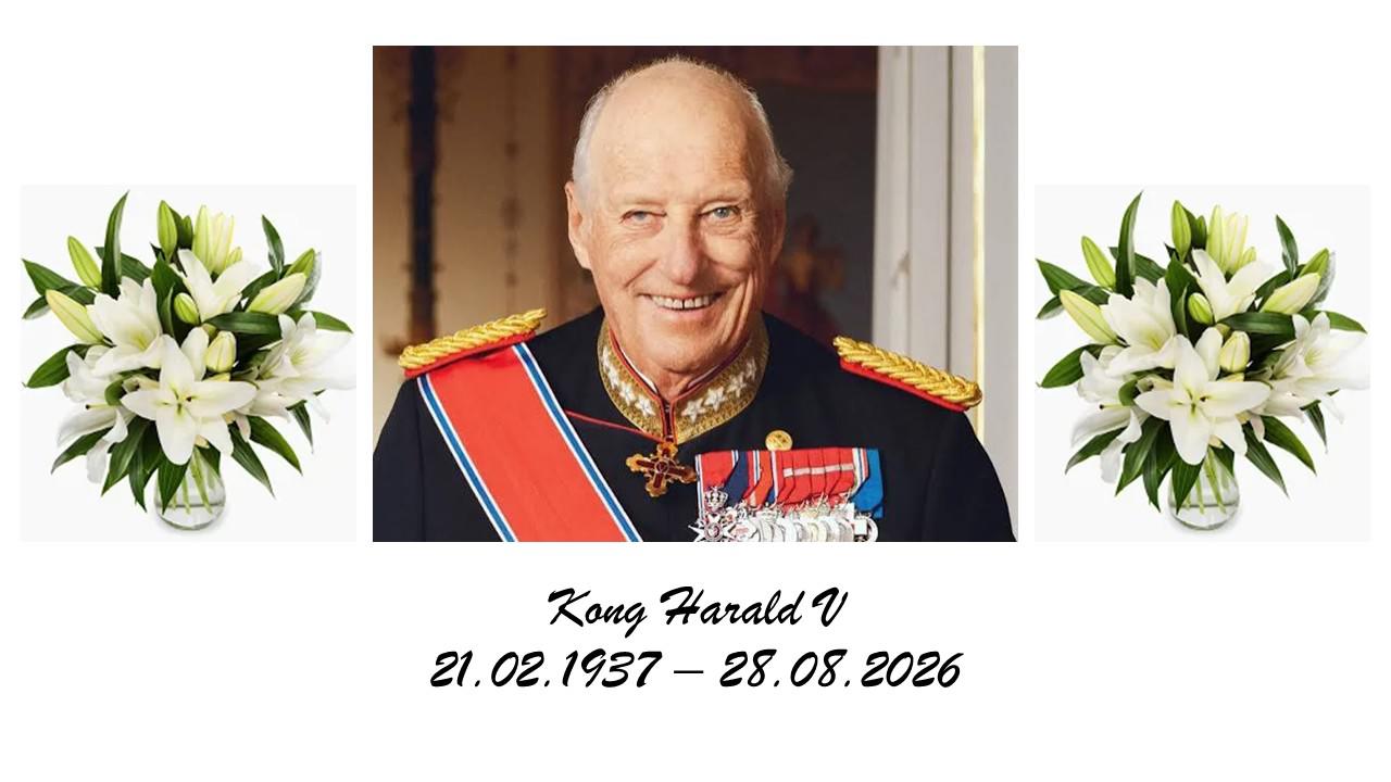 Vår kjære konge, Harald V er død