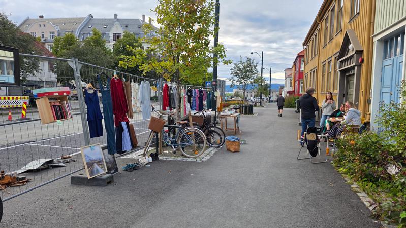Ett av to loppemarkeder. Endelig kom gjerdene til nytte!&nbsp;