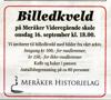 Artikkelbilde til artikkelen Billedkveld onsdag 16. september