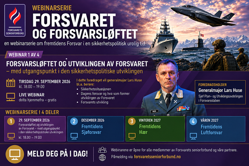Webinar om forsvaret 29. september