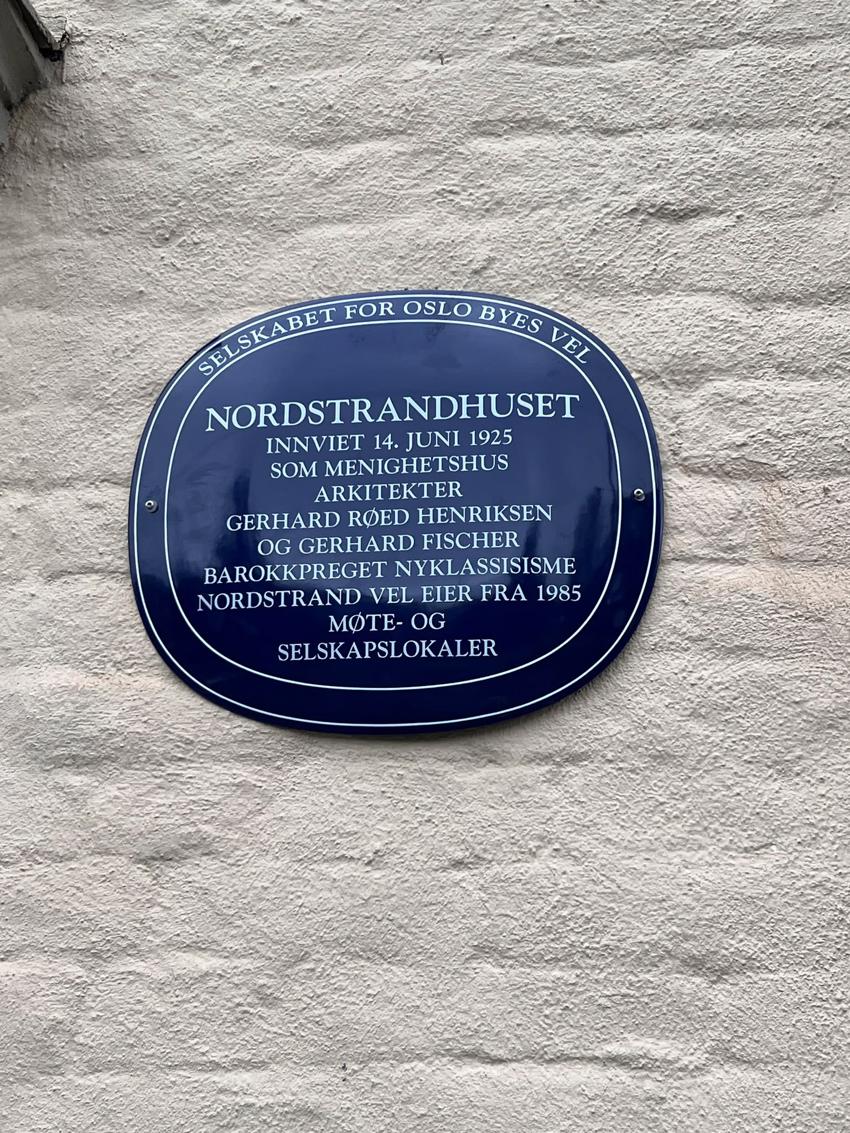 Kulturhistorisk skilt tildelt Nordstrandhuset