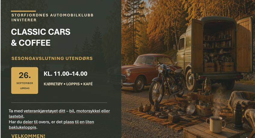 Cars and Coffee Classic Baklukeloppis  26 sept.26