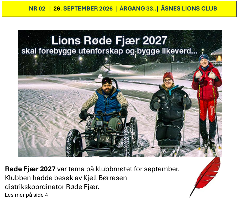 Klubbavis 2026-2027 Nr 02
