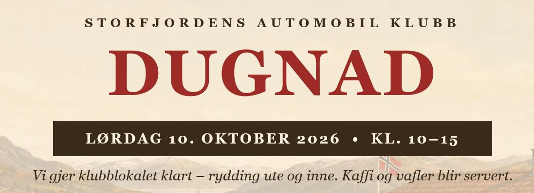 Dugnad SAK lørdag 10.10. kl 10-15