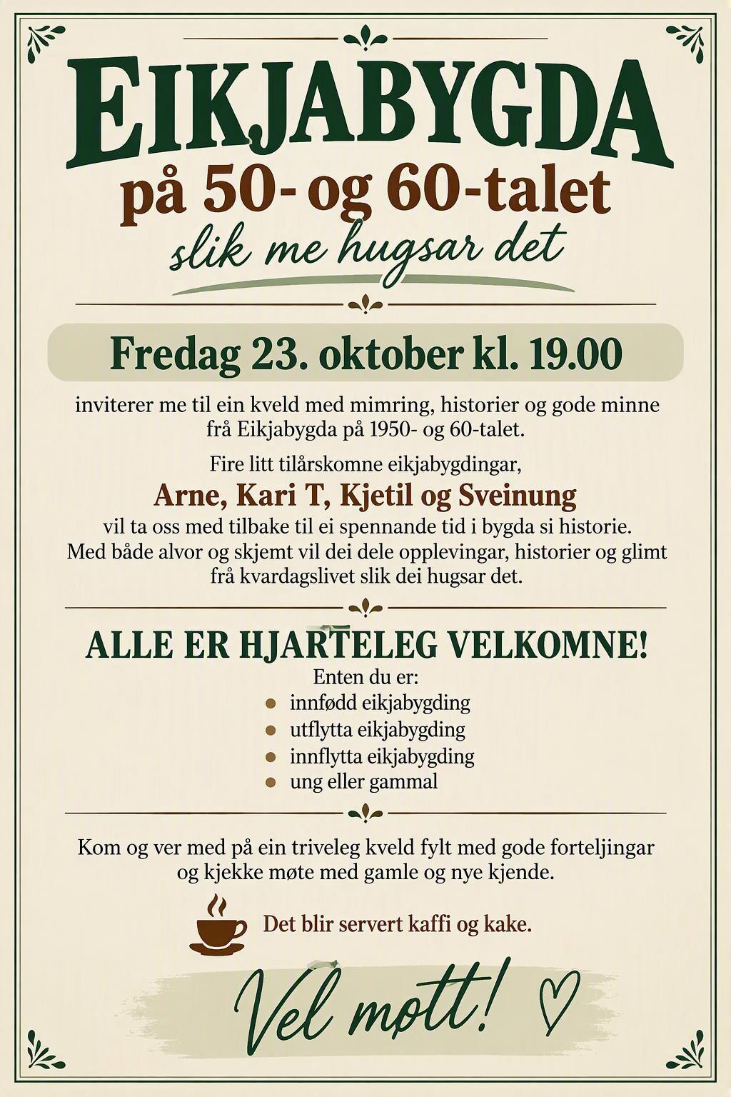 Mimrekveld på grendehuset