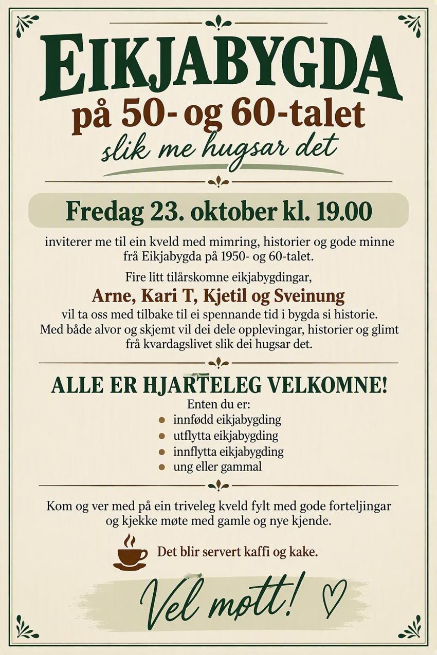 Mimrekveld på grendehuset