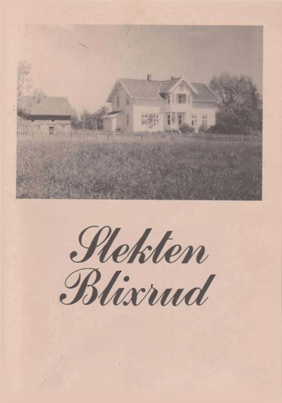 Slekten Blixrud - av Juel Finstad - 1980