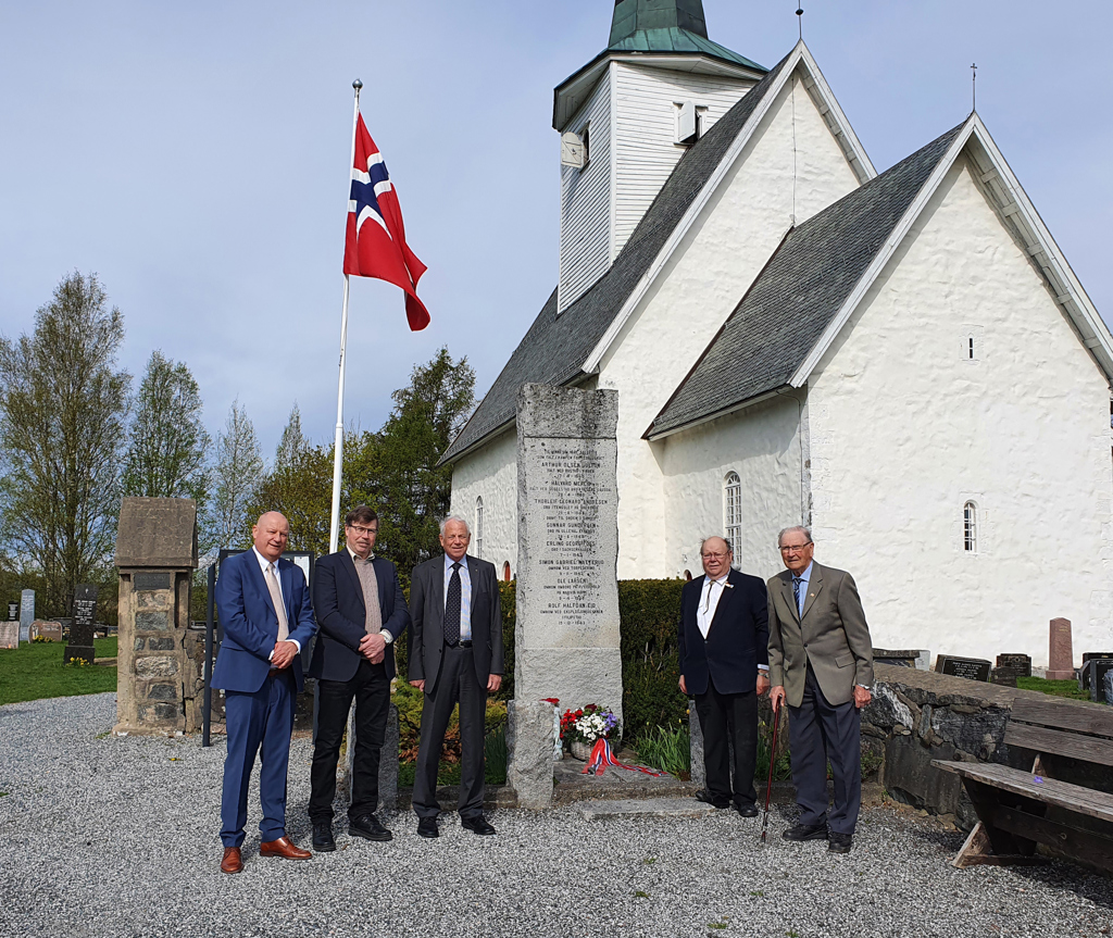 75-årsmarkering 8. mai ved minnesmerkene i Sørum 