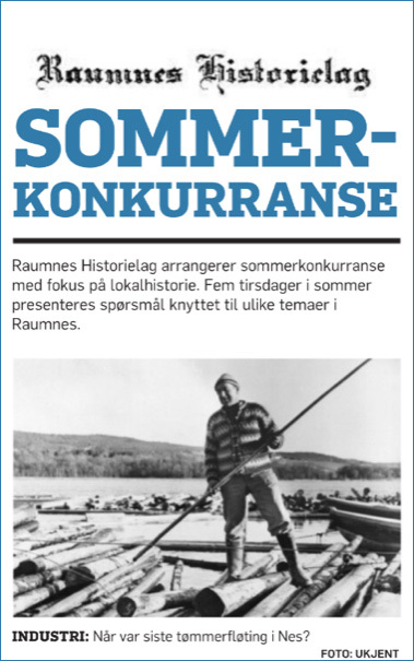 Raumnes Historielags sommerkonkurranse
