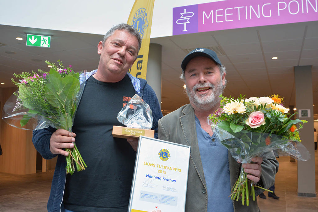 Henning Kvitnes hedres med Lions Tulipanpris