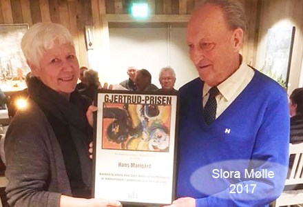 Hans Marigård, Slora mølle - Gjertrudprisen 2017