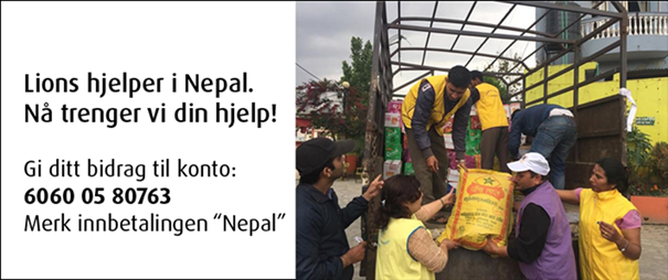 LC Mo i Rana bevilger til jordskjelvet i Nepal