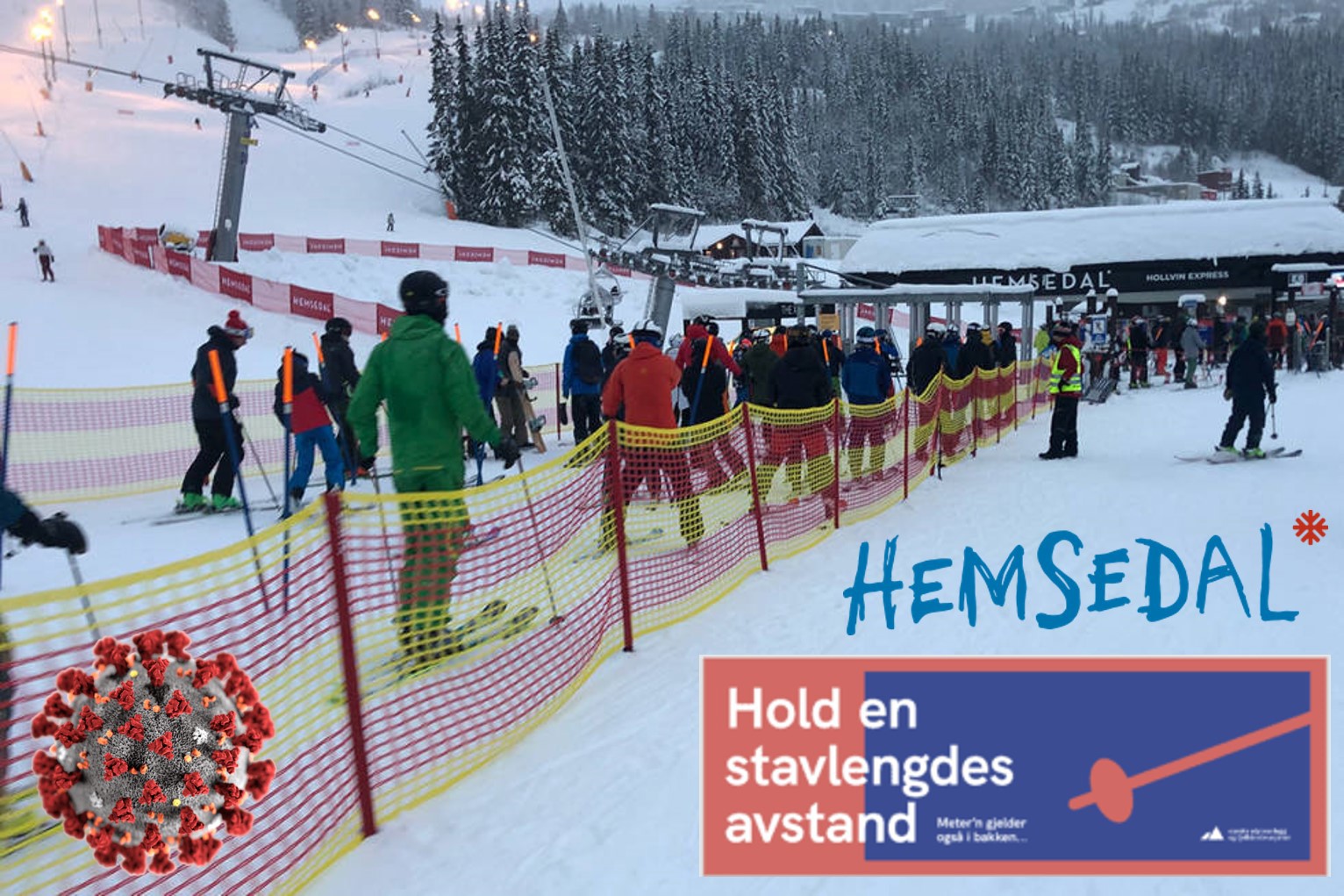 Strenge Korona tiltak i Hemsedal til 11/4 (24:00)