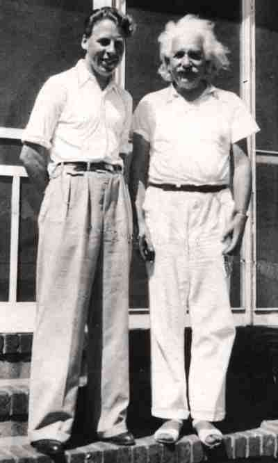 Gunnar Randers og Albert Einstein 1939