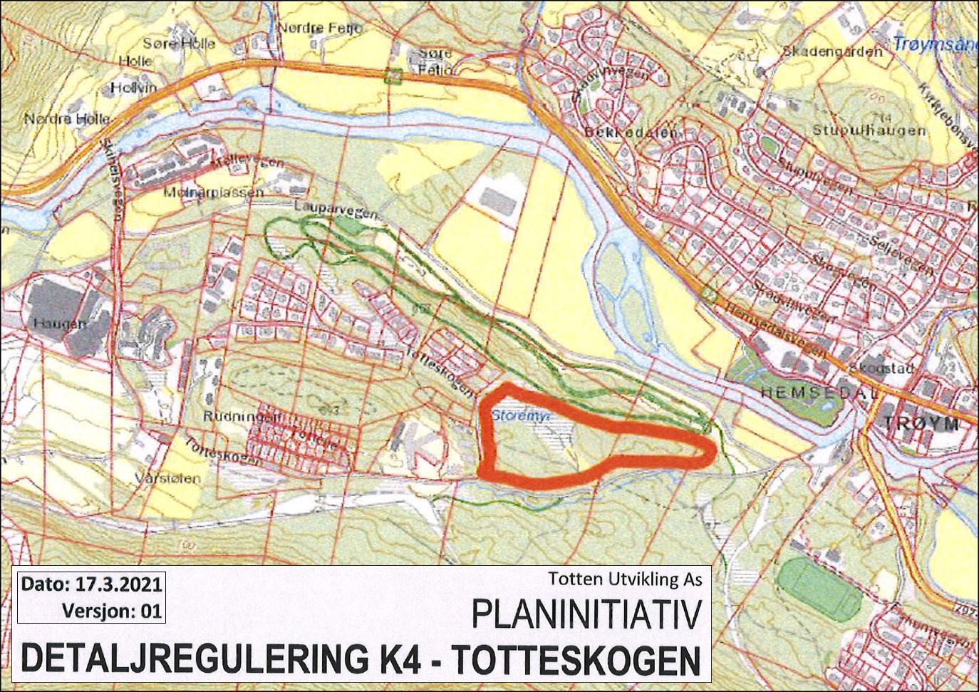 Detaljregulering av Totteskogen felt K4