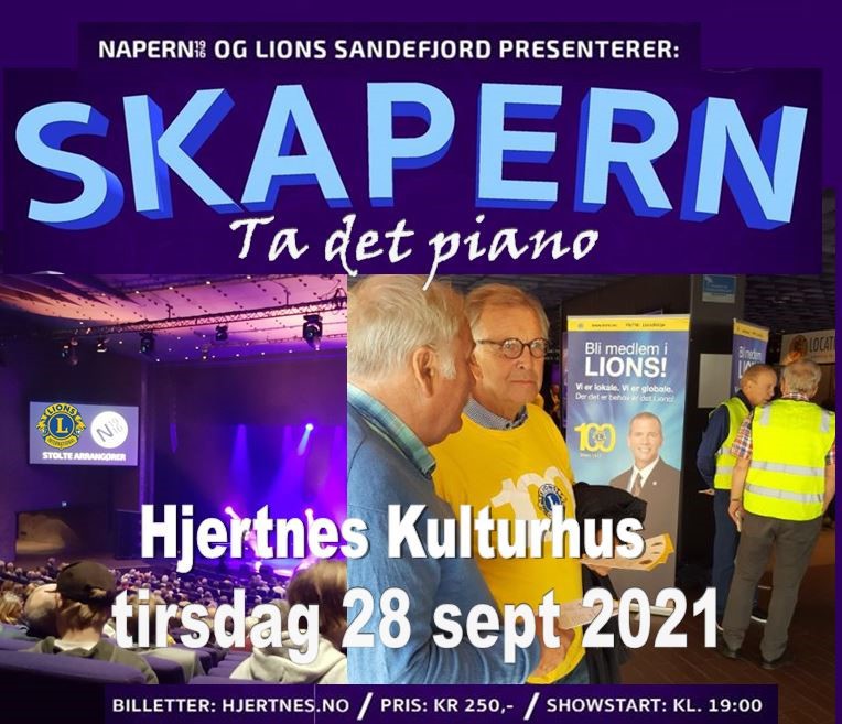NAPEREN og Lions Club Sandefjord presenterer: