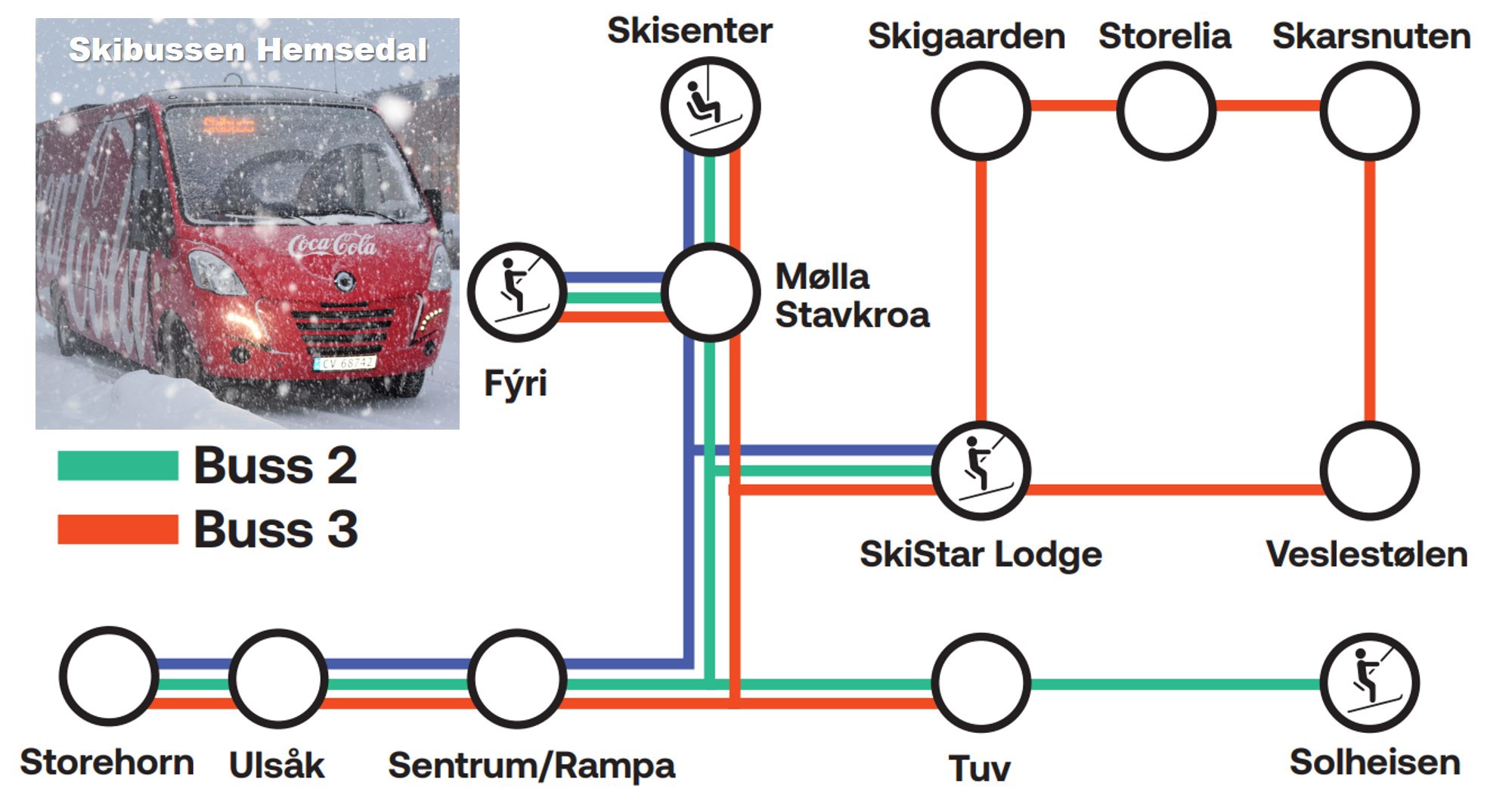 Skibussen i Hemsedal