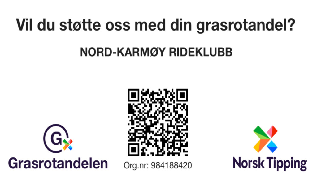 Bli grasrotgiver og støtt Nord-Karmøy rideklubb!