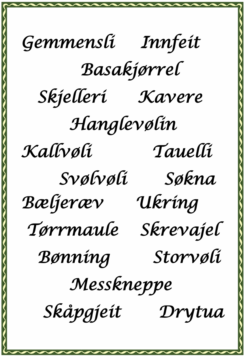 Populære dialektplakater i Ullensaker