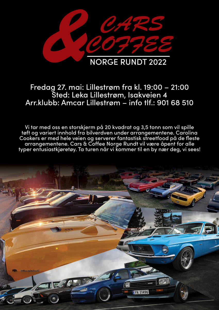 AMCAR Cars and Coffee, Lillestrøm 27.05.2022
