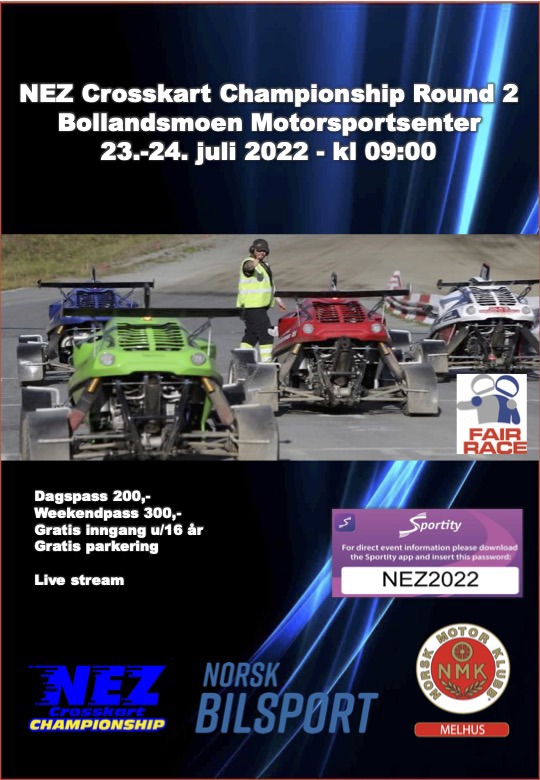 NEZ Crosskart Championship 23.-24. juli 2022