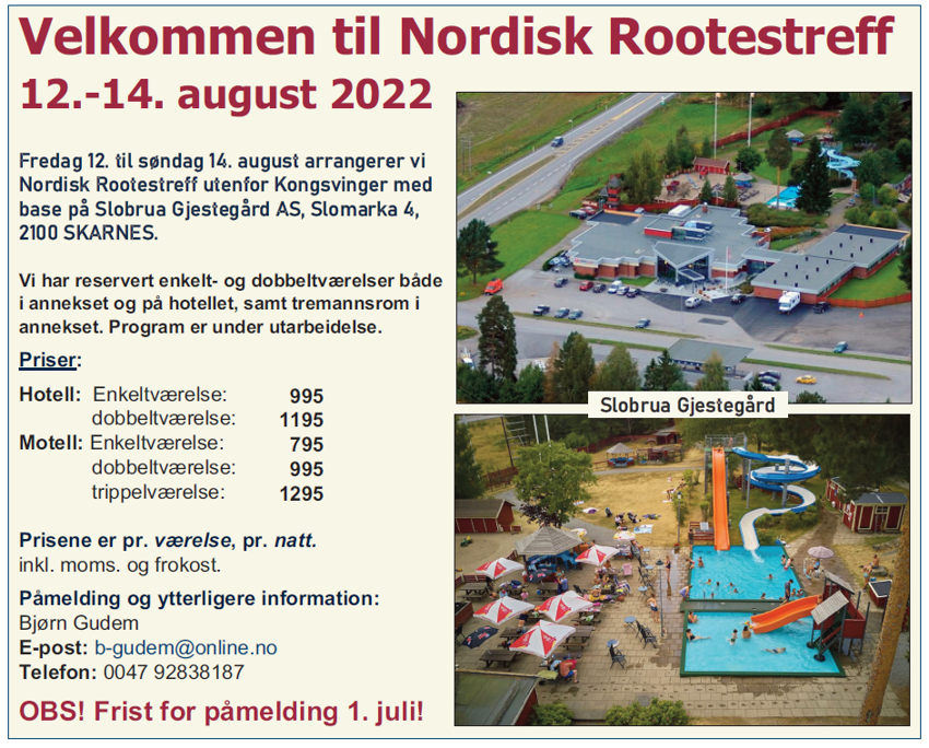 Nordisk Rootes Treff 2022