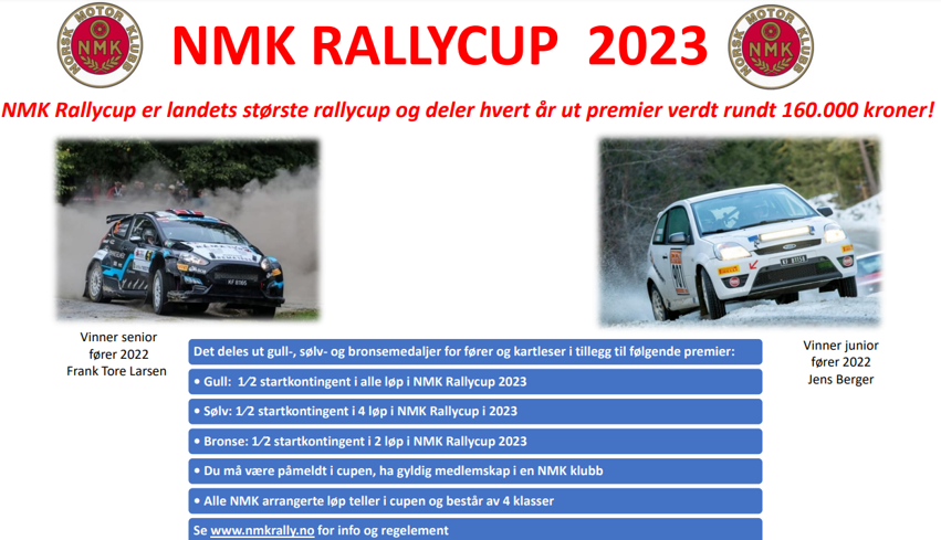 Påmelding NMK Rallycup 2023 - Åpnet!