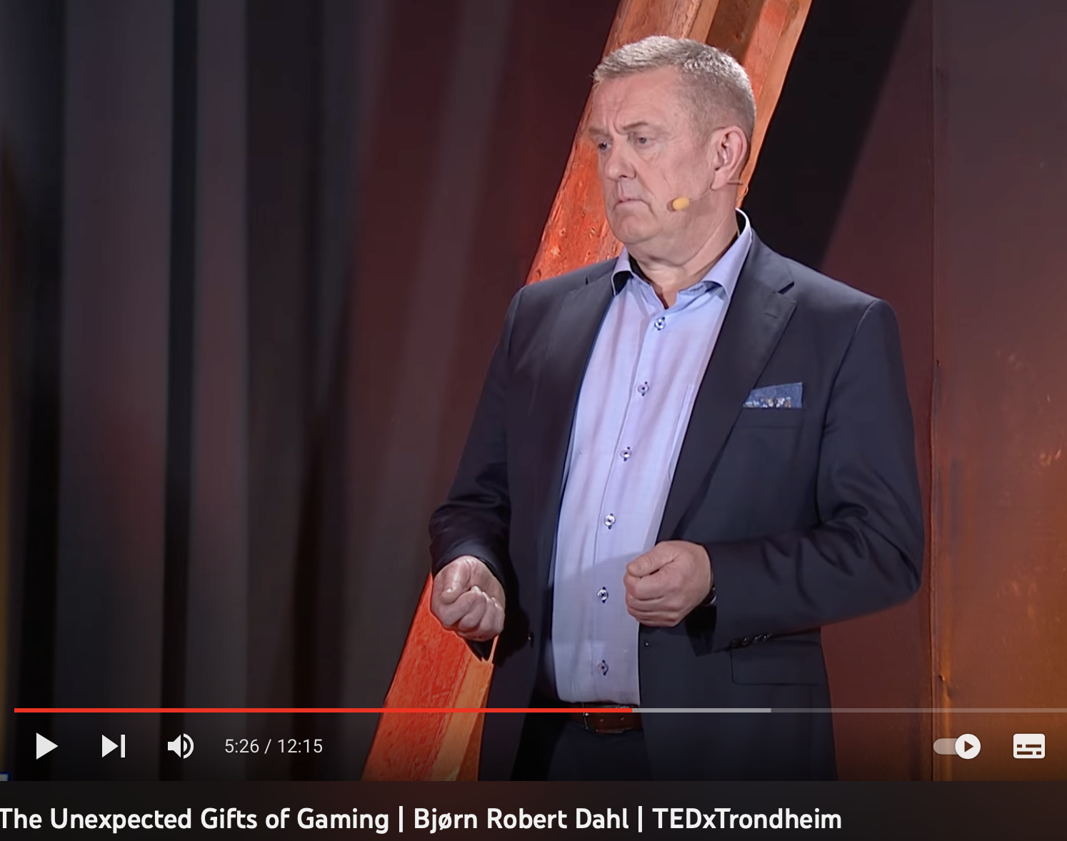 Bjørn Roberts TEDx-talk i Trondheim om gaming