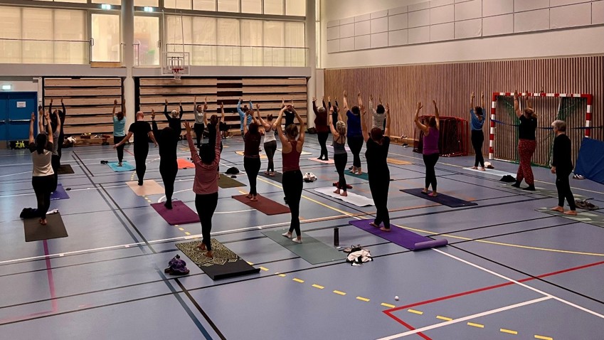 Populært med yoga på Radiumhospitalet!