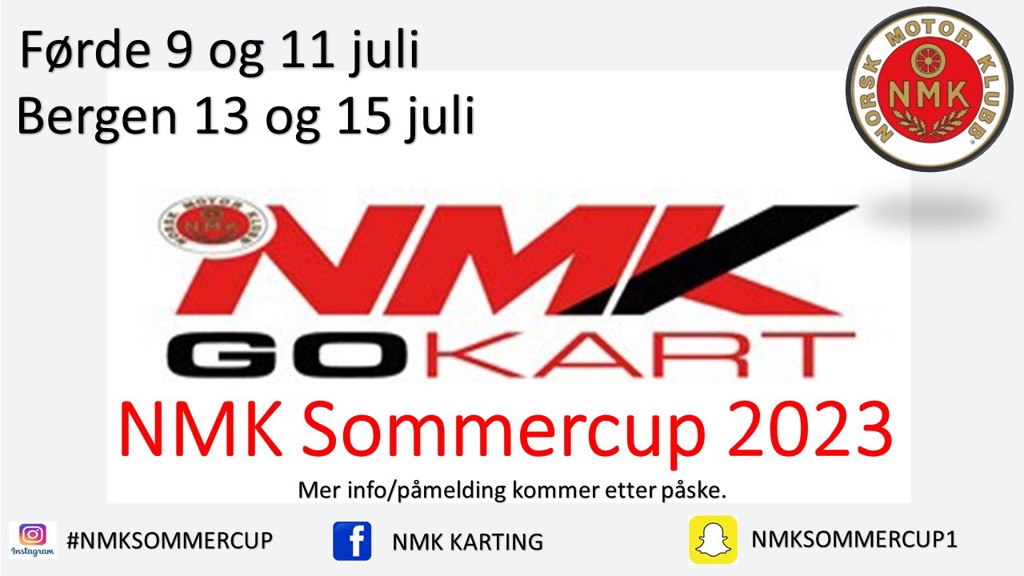 NMK sommercup i formel K er klar