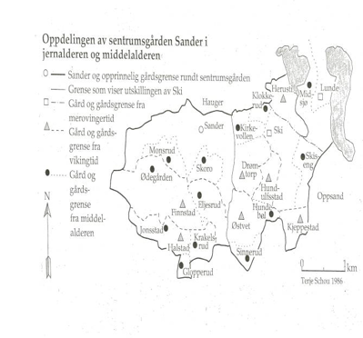 Oppdeling av sentrumsgården Sander Oppdeling av sentrumsgården Sander