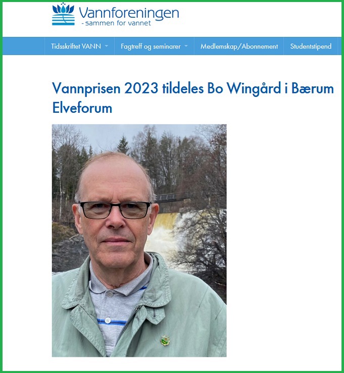 Bo Wingård vant Vannprisen 2023!