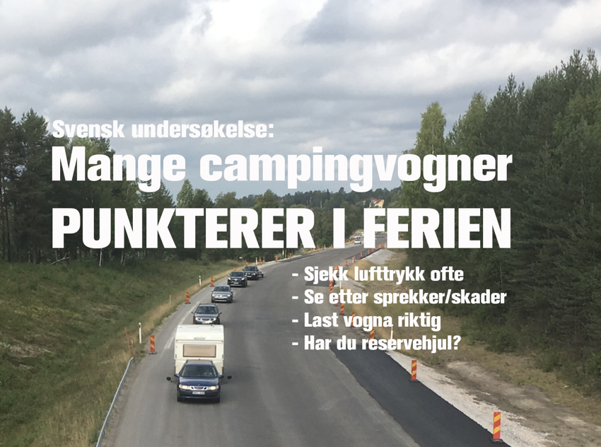 Sjekk dekkene på campingvogna