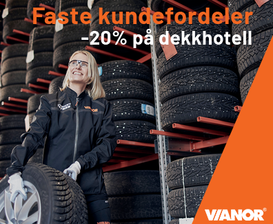 Rabatt på dekkhotell hos Vianor