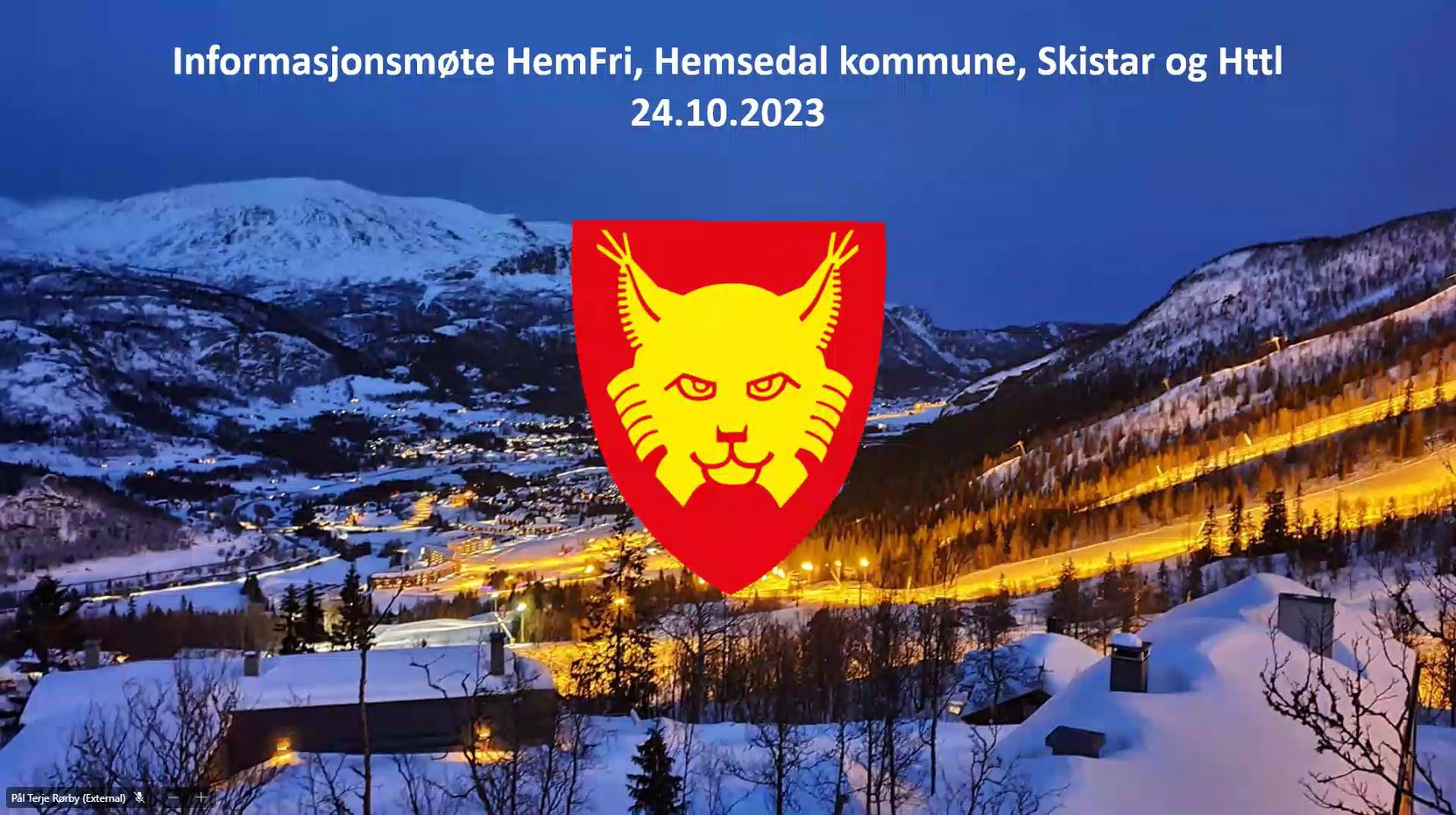 Informasjonsmøtet med Hemsedal Kommune 24. oktober