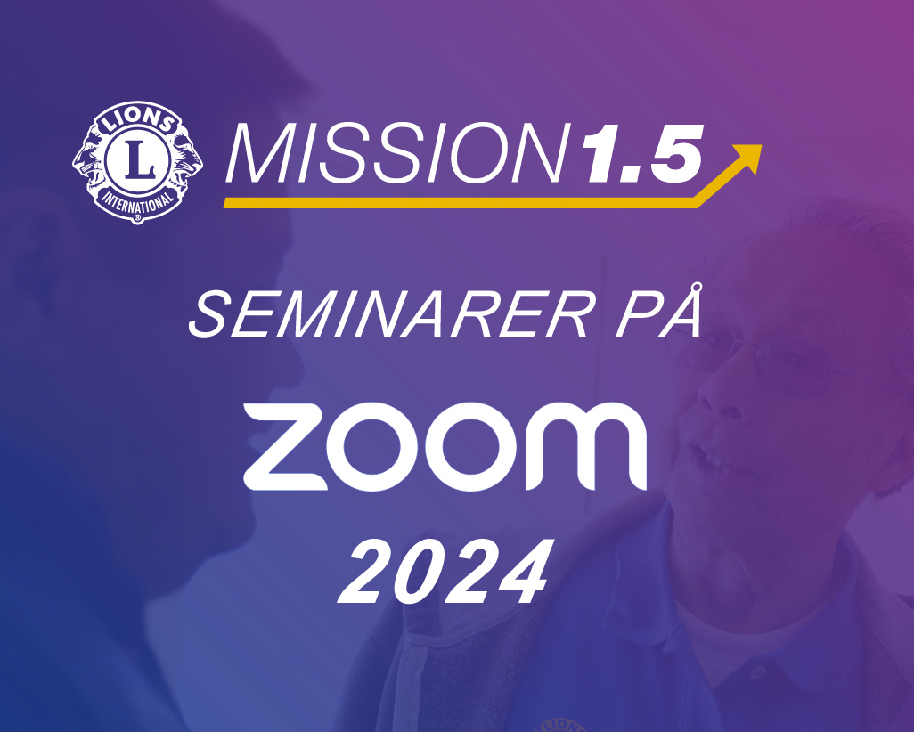 MISSION 1.5 seminarer på ZOOM