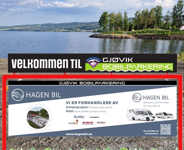Gjøvik Bobilparkering 2024 åpner 15. juni 