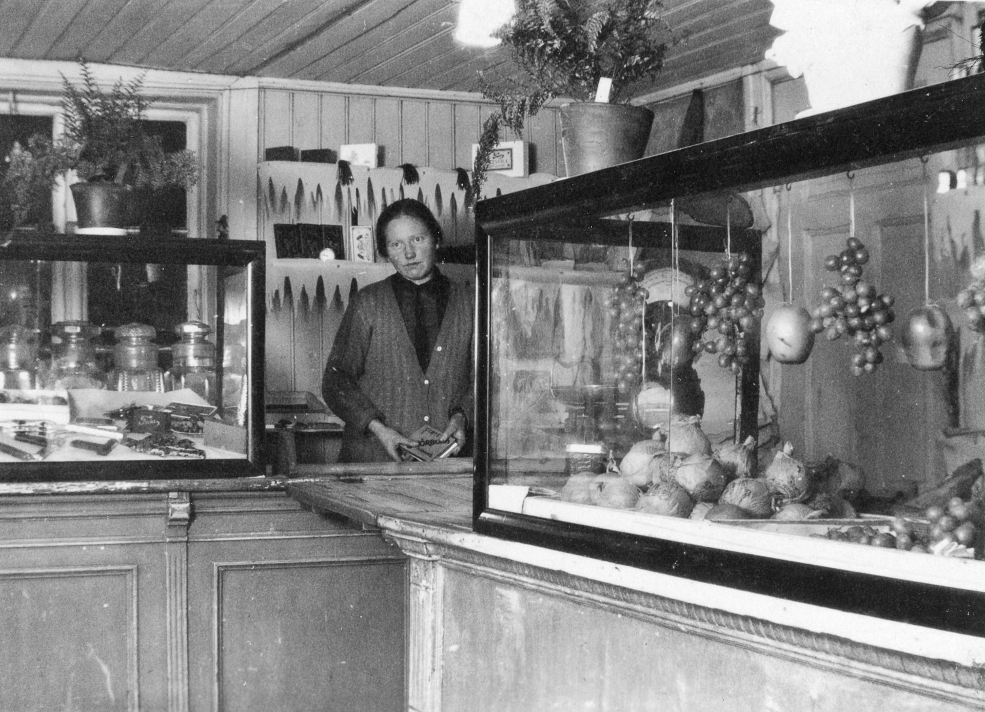 FEBRUAR-bildet viser «Minny i Frugtbutikken» 1929