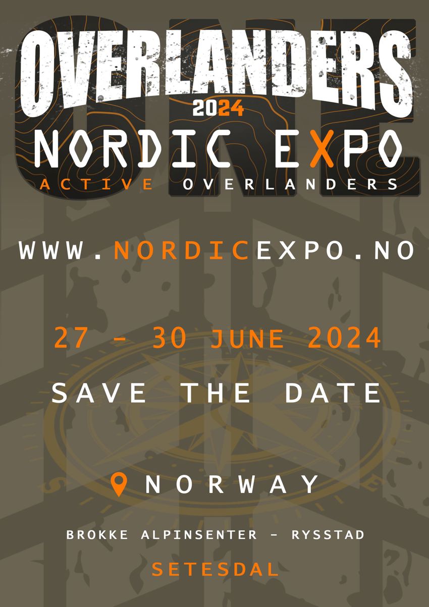 Velkommen til Overlanders 2024 Nordic Expo  Brokke
