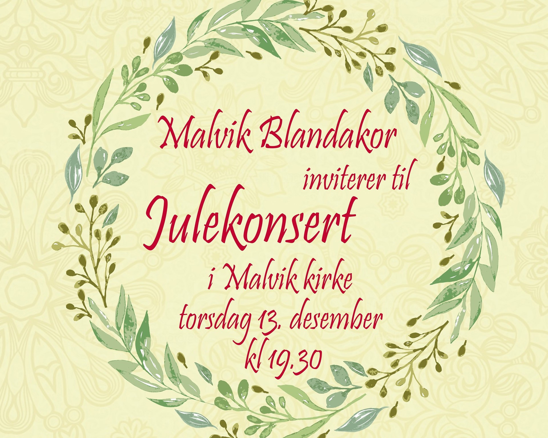 Julekonsert i Malvik Kirke 13.desember 2018