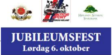 Jubileumsfest Lørdag 6. oktober