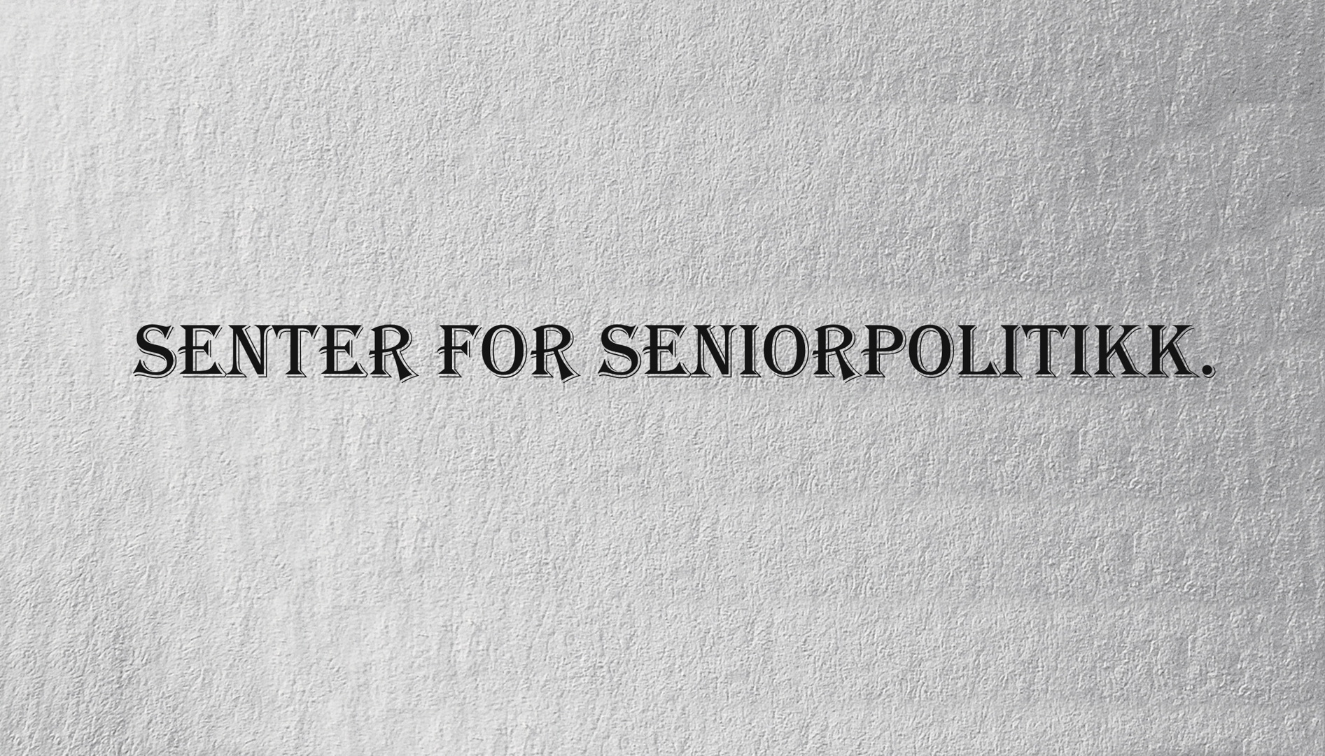 Senter for seniorpolitikk