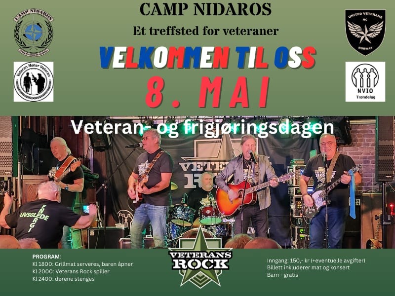 Konsert på Camp Nidaros 8.mai