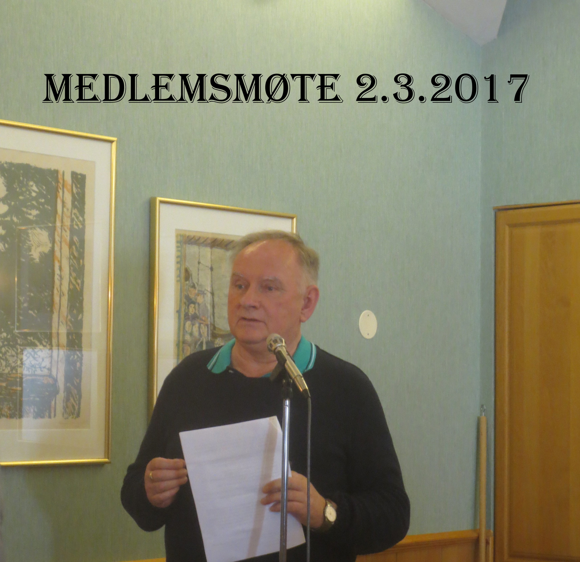 Medlemsmøte 2. mars 2017