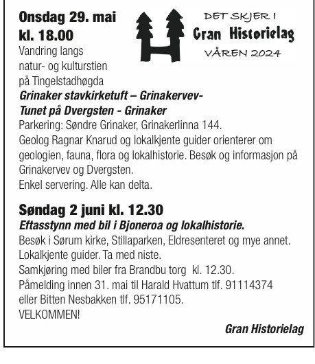 Kommende turer
