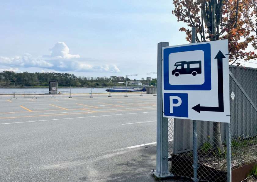 Bobilparkering i Langesund