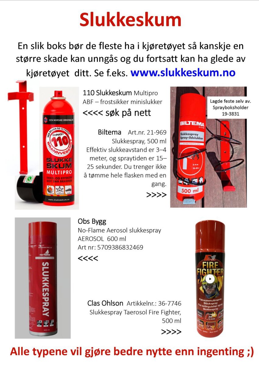 Slukkeskum / Spray