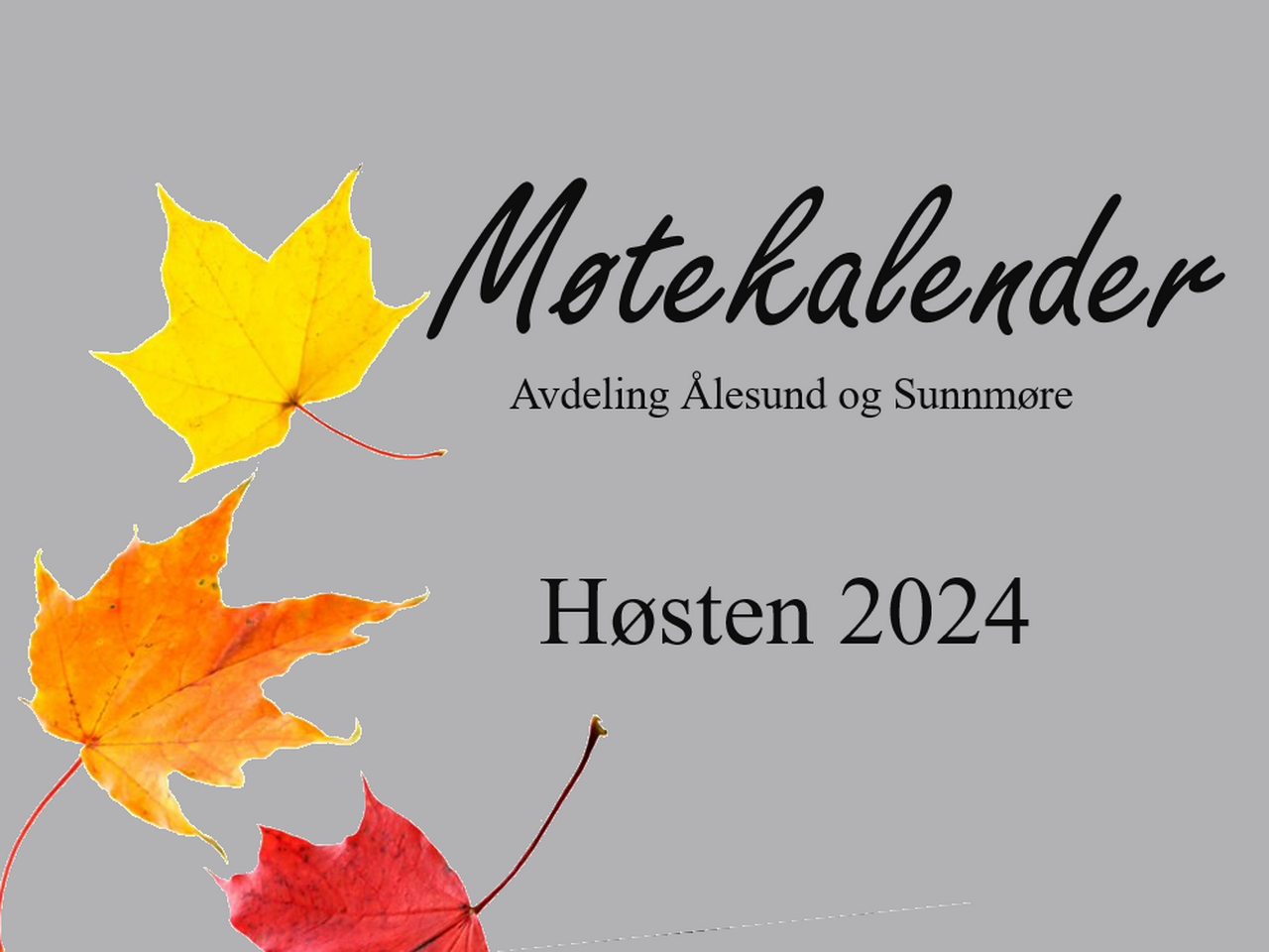 Medlemsmøter Høsten 2024.